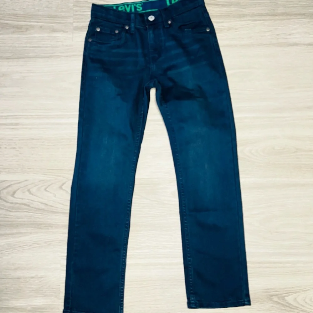 LEVI STRAUSS & CO 511 Slim Jeans Boys Size Reg 10 Adjustable Waist Button & Zip
